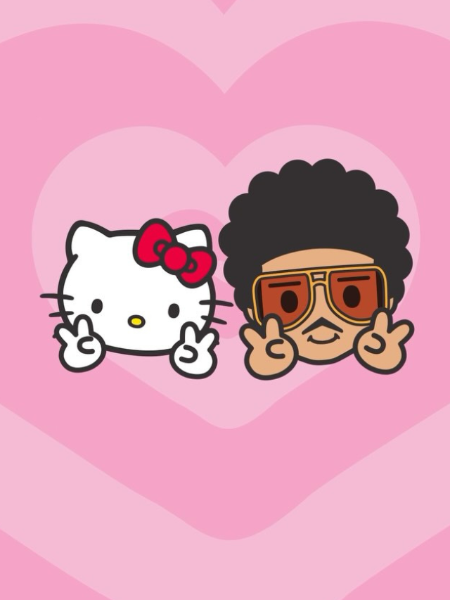 Hello Kitty anuncia nova coleção com Bruno Mars